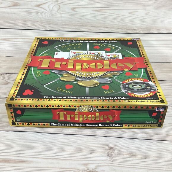 TRIPOLEY Special Edition Board Game Rotating Turntable VTG 2000 Cadaco -COMPLETE - Picture 13 of 13